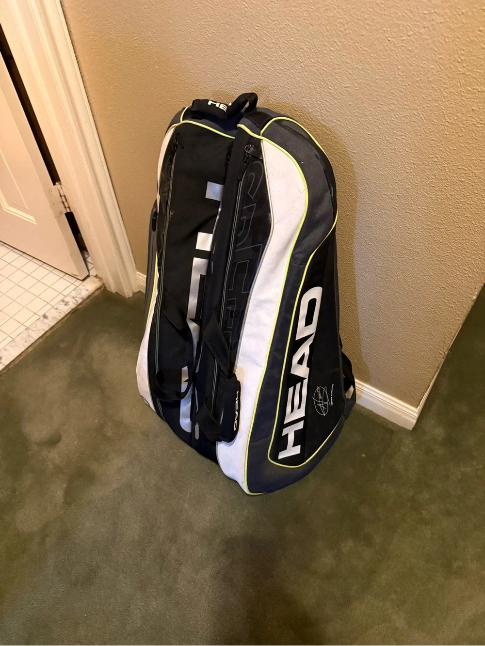 HEAD Djokovic 12R Monstercombi Tennis Bag – Holds Up to 12 Racquets